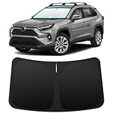 INSAUTO Foldable Windshield Sun Shade for Toyota RAV4 RAV-4 2019-2025, Heat & UV Protection Car Sunshade with Storage Bag, Keep Interior Cool & Easy Installation