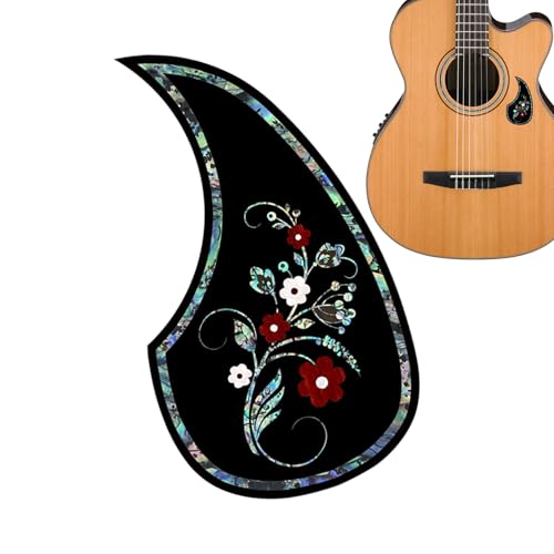 Jescion アコースティックギター用ピックガード - 弦楽器用傷防止ステッカー,撕れにくい保護ステッカーでギターを守る