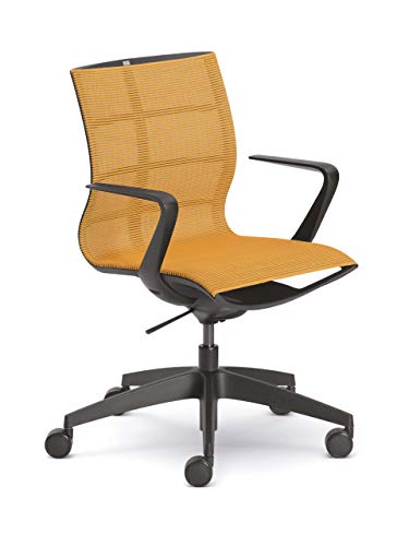 Se:Joy - Sedia girevole con rivestimento in maglia colore: 86 x 78 x 99 cm