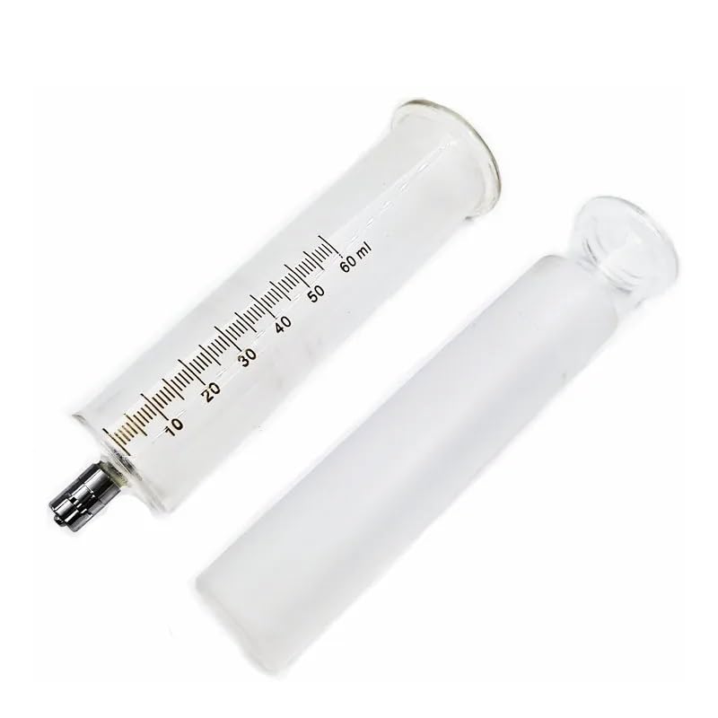 Labor Ruhr - Siringa in vetro con testa di rame, 50 ml/60 ml (50 ml)