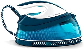 Philips PerfectCare Compact Steam Generator Iron with 400g steam boost, 2400 W, Blue & White - GC7840/26