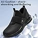 SPIEZ Waterproof Slip-Resistant Work Shoes for Men Women, Non-Slip Oil-Resistant Slip-On Sneakers for Kitchen, Hospital, Nurse, Chef, Food Service,Hombre Zapatos de Trabajo,US 4.5-13.5 Black
