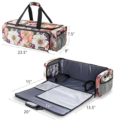 IMAGINING Full Open Carrying Case for Circut Maker 4, Maker 3, Explore 4, Explore 3, Explore Air 2, Large Opening Storage Bag for Craft Accessories Supplies, Tools Die Cutting Machine Organizer