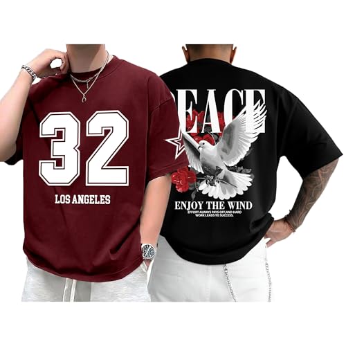 Image of AUSK Baggy Hip-Hop T-Shirt for Men - Graphic Printed T Shirts || Oversized Men Tshirt || T-Shirts