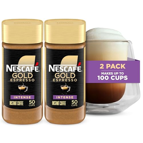 NESCAFÉ Gold Espresso Intense, Instant Coffee, 2 Pack