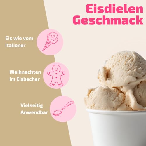 Lebkuchen-Eispaste (Pulverisiert) für aromatisches Eis » Auch zum Verfeinern von leckeren Desserts, Pralinen, Plätzchen, Torten und vielem mehr » Inhalt 250 g – Bild 3