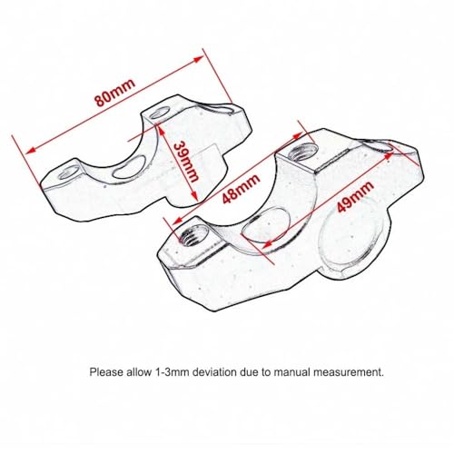 Abrazadera manillar elevador S1000R extensor de arrastre moto 2015 2016 2017 4