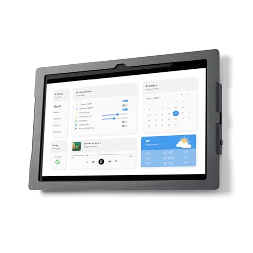 Tabdoq Lite iPad Wall Mount | Secure & Robust Tablet Holder | Ideal For Home & Business Use | Tablet Wall Mount Compatible With iPad 10th Gen. (2022) & 11th Gen. A16 (2025) | Black