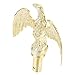 KONTONTY Outdoor Flagpole Head Eagle Head Card Head Outdoor Decor Outdoor Flag Pole Outdoor Decorations Gold Flag Pole Eagle Topper Eagle Topper Gold Finial Flagpoles Eagle Topper Flag Head