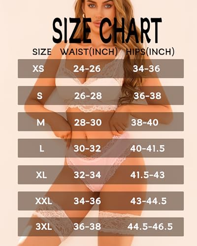 Image of Sth Big Womens Cotton Underwear Sexy Lace Brazilian Panties Soft Breathable Cotton Bikini for Ladies 6 Pack