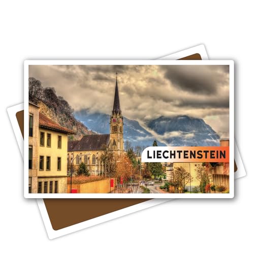 World Famous Country Cities Town Village Acrylic Fridge Magnet | 3x2 Inches, 3mm Thick | Decorative for Home, Office, Locker, PC Cabinets, Almirah Pack of 1 (Liechtenstein)