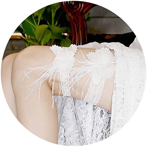 Jarretières nuptiales en dentelle élastique pour robe de mariée et lingerie de cosplay chic