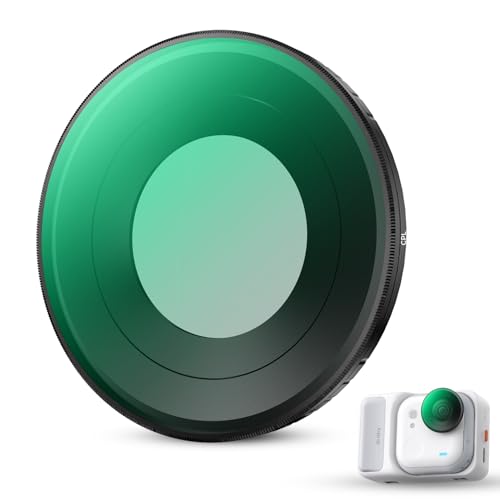 Filtre CPL K&F CONCEPT Compatible avec Les Accessoires de Caméra d'action Insta360 Go Ultra. Filtre Anti-Reflets avec Verre Optique HD et 28 Couches Multicouches.