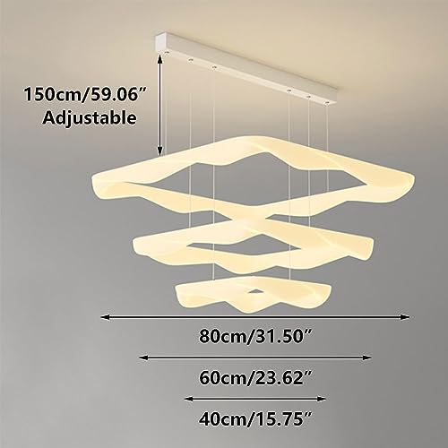 Hauteur réglable et intensité variable : le lustre LED moderne CONERY idéal
