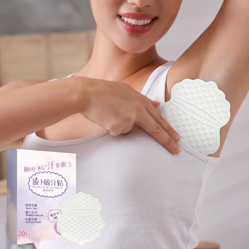Generic Almofadas de suor nas axilas, adesivos de suor para as axilas | 20 peças de almofadas autoad