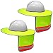 2 Pack Hard Hat Sun Shield,Full Brim Mesh Neck Sunshade for Hardhats,High Visibility,Reflective