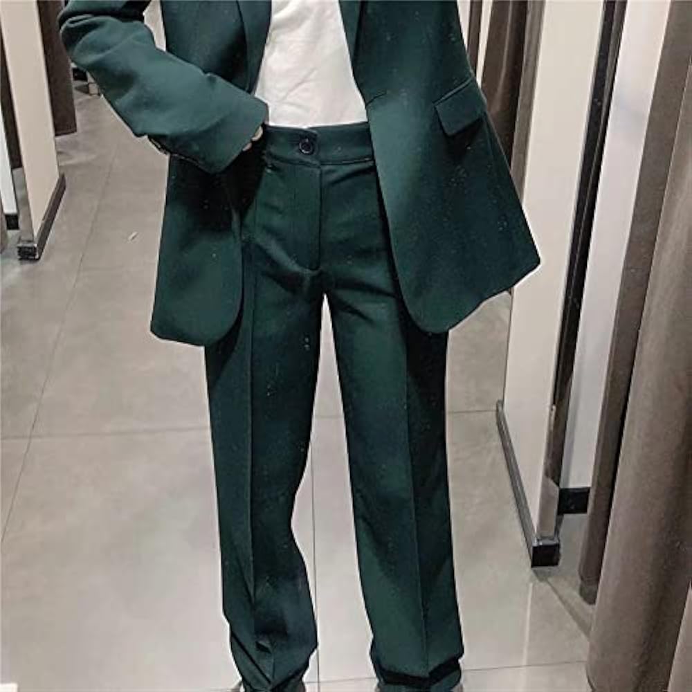 濃い茶？濃い緑？のストレートレッグパンツ　他パンツ3本 楽天市場】スラックス レディース ワイドパンツ タック入り