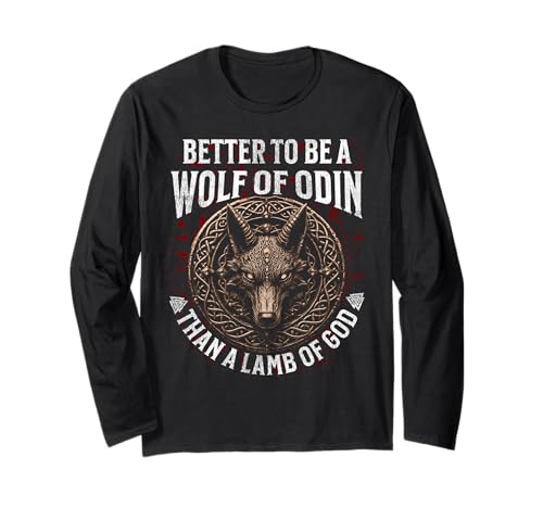 Better to be a Wolf of Odin than a Lamb of God - Odin Wolf Manga Larga