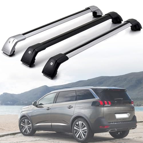 Barre transversale de galerie de toit pour Peugeot 5008 2016-2020 en aluminium