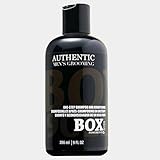 One-Step Shampoo & Conditioner – Men’s 2-in-1 Daily Shampoo & Conditioner with Castor Oil & Coconut for Clean, Smooth, Strengthened Hair, All-in-One Grooming Formula, 266 mL, 9 oz, by BOX90210