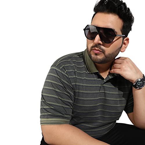 Image of CAHOOT Instafab Plus Men's Polo Neck Half Sleeve Regular Fit T-Shirt for Casual Wear | Modern Clothing T-Shirt Crafted with Comfort Fit and High-Performance for Everyday Wear