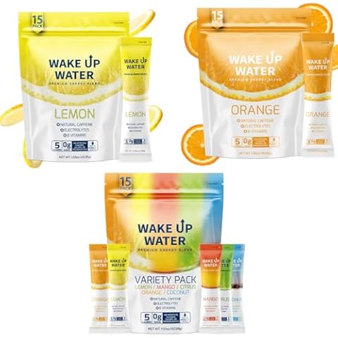 Lemon + Variety + Orange (15+15+15 Pack) - Energy + Hydration Packets Cover