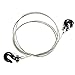 RCLions 1/10 RC Crawler Accessories Steel Tow Rope with Hooks for Axial SCX10 Trx4 CC01 D90 RC Buggy Truck Car Parts (Black)