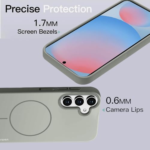 Image of KARWAN?Magnetic Ultra Slim-Fit Back Case Cover for Samsung Galaxy S24 FE |Hard PC Case Cover| Ultra-Thin & Light Weight with [Ultra Premium Feel] Case for Samsung Galaxy S24 FE(6.7 inch)(Grey)