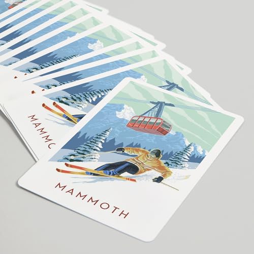 Lantern Press Mammoth, California, Póker 52 Cartas miniatura 5