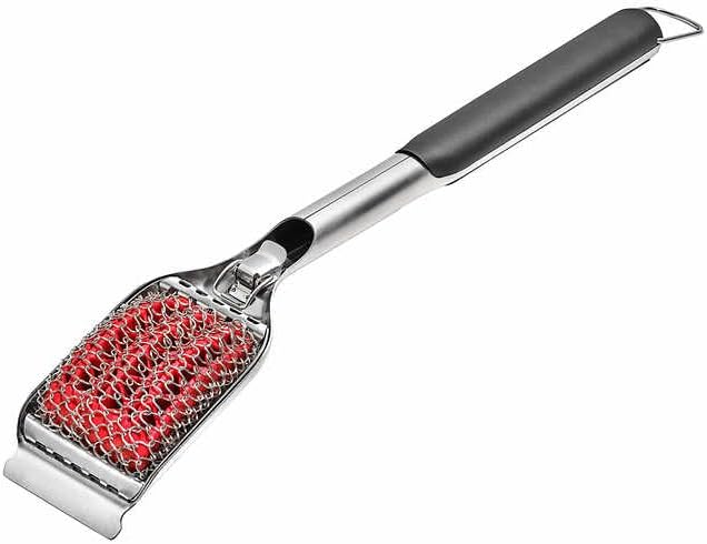 OXO SoftWorks Coiled Grill Brush with Replaceable Head (Stainless Steel, Silicone)