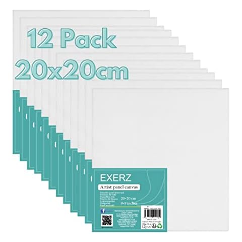 Exerz 20x20cm Paneles de Lienzos 12 piezas Cover