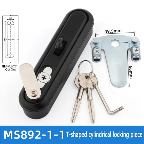 Serrure de placard MS892-1-1 extérieure pour boîtier de communication MS8012 - 3