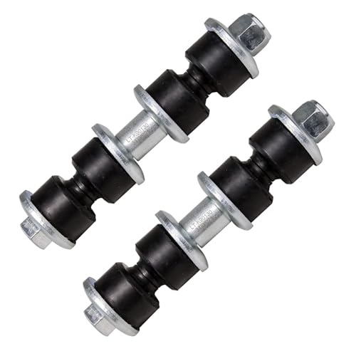 Image of Detroit Axle - 4pc Lower Lateral Arms Kit for 1986-1989 Mazda 323, 2 Rear Forward Lower Lateral Arms 2 Front Stabilizer Sway Bar End Links 1987 1988 Replacement