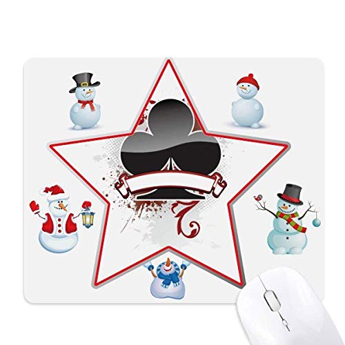 Tapis de souris étoile et bonhomme de neige pour une ambiance cosy