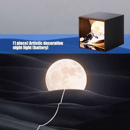 Lampe décorative Lunes de Montagne et veilleuse LED rechargeable design - 3