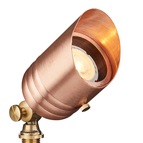 VOLT Fat Boy 12V Solid Copper Outdoor Spotlight with LED Bulb
