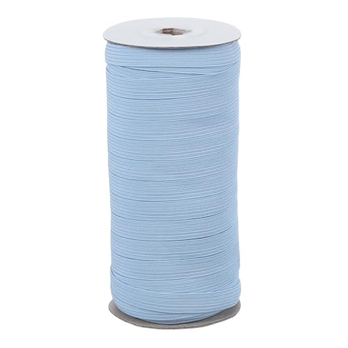 Bandes élastiques en polyester résistant ruban plat 10mm bleu ciel - 2