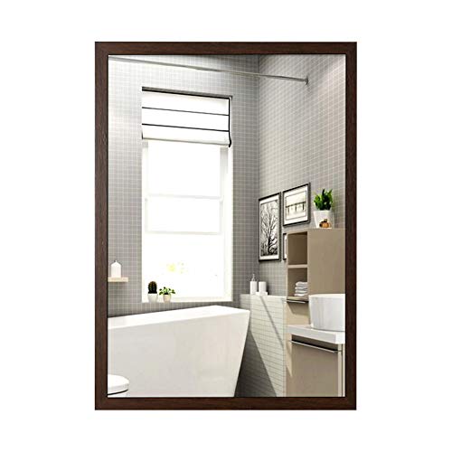 Square Wall-Mounted PS Polymer Material Framed Specchio da Bagno - Vanity Mirror Specchio da Barba...