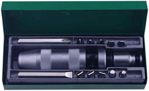 Screwdriver Hot 13 Sets Broken Screw Extractor,Industrial Grade Multi-functional Percussion Impact Screwdriver Set - (Color: Silver)