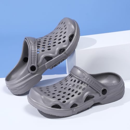Image of CERYTHRINA Mens Garden Clogs Lightweight Breathable Slip on Sandals Fashions Pool Beach Shoes Non Slip Home Clogs Slippers