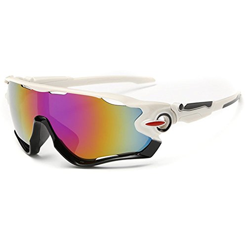Lunettes de soleil de sport unisexes Z-P UV400 avec verres miroirs 68mm