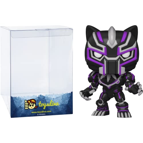 B L A C K Panther: P O P ! Vinyl Figurine Bundle With 1 Compatible 'Toysdiva' Graphic Protector (830-55234 - B)
