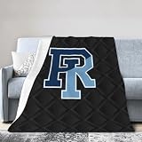 Uri University of Rhode Island Rams Fleece Blanket, Very Soft Microfiber Flannel Blanket for Couch Warm and Cozy for All Seasons