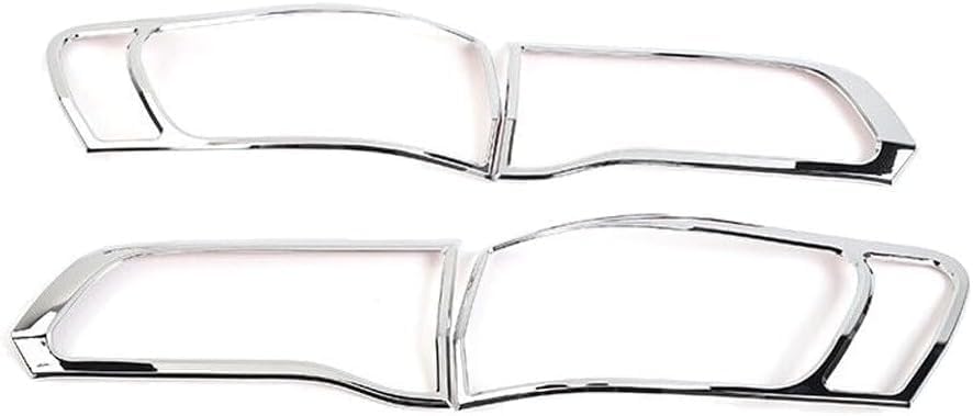 Compatible Light Trim 4pcs Rear Lamp Cover Decor Chrome for Jeep for Grand Cherokee 2014-2020