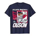 Matt Olson | Atlanta MLB Baseball Players| MLBMOL204M T-Shirt