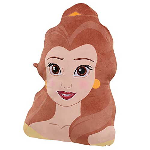 Disney Princess 31207 Just Play Character Heads 13.5-Inch Plush Belle, Beauty And The Beast, Soft Plushie, Kids Toys thumb #2