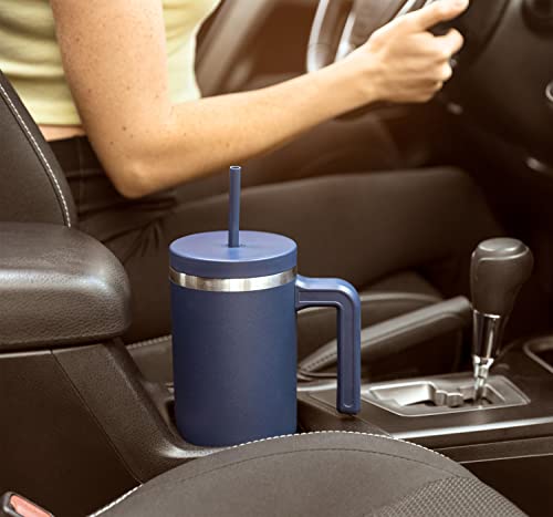 Hydrapeak Voyager 40 Oz Tumbler With Handle And Straw Lid | Stainless Steel Insulated Tumblers | Travel Mug For Hot And Cold Beverages, Thermos Travel Coffee Mug (Pale Sage) #TOP6