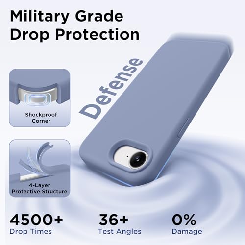 Image of GolbinBox Magnetic for iPhone 17e /16e Case, Silicone Cover, Lavender Gray