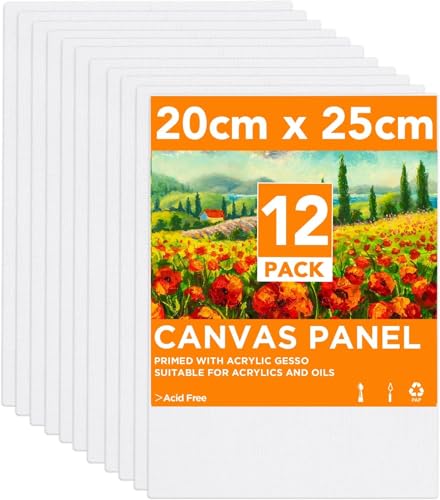 20cm x 25cm (8" x 10") CONDA Panneau de toile de 3 mm, paquet de 10