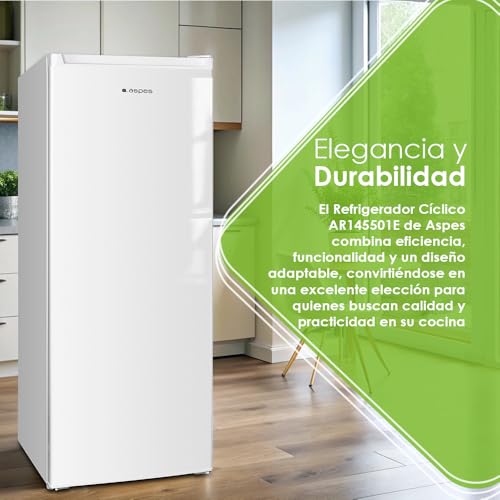 Frigorífico Aspes AR145501E blanco de 242 litros con puerta reversible 6